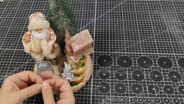Новогодняя композиция на спиле /DIY Новогодний декор своими руками. DIY Christmas Decor.