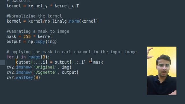 #22 OPENCV - PYTHON | Vignette Effect Explained with Mathematics | Gaussian Kernel & Deviation