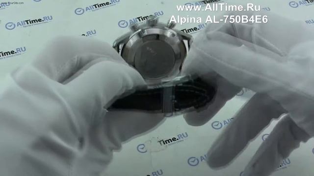 Обзор. Мужские наручные часы Alpina AL-750B4E6 с хронографом смотреть онлайн