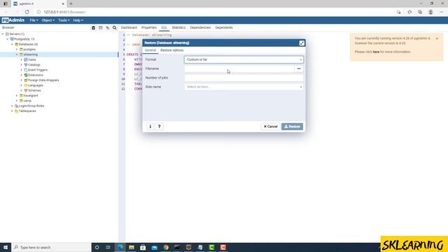 How to Import Database(.sql) in PostgreSql смотреть онлайн