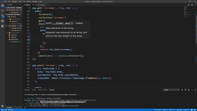 Full Stack React & Firebase: #3 Express & formatting response смотреть онлайн