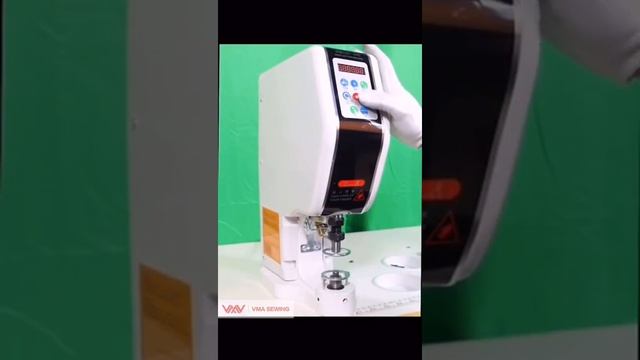 T818S button attach machine servo motor, with stand and table