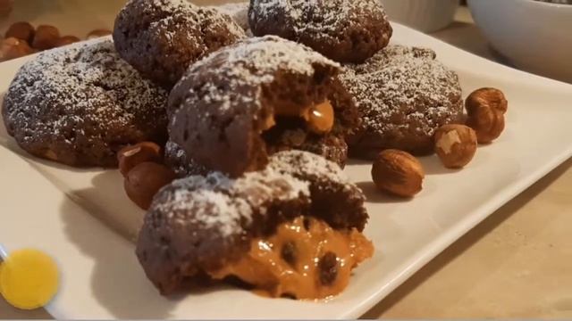 Мягкое печенье. Шоколадное печенье с начинкой