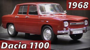 Dacia 1100 Модель машины 1968 Масштаб 1:24 hachette Мини-копия автомобиля