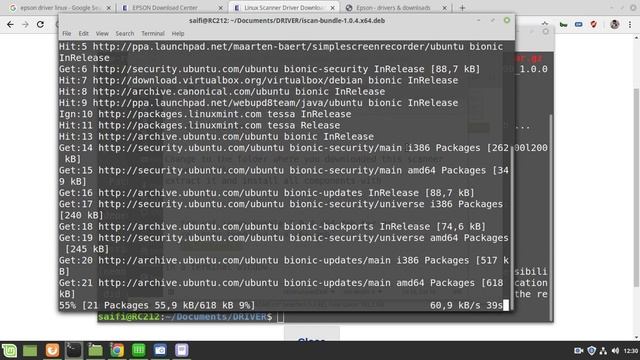 install driver scanner Epson L210 linuxmint 19 смотреть онлайн