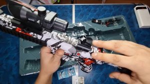 Автомат М416 стреляющий гидрогелиевыми пулями (орбизами)