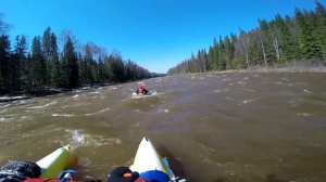 Нижняя часть Сухих порогов на реке Усьва.