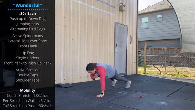 "Wunderful" CrossFit WOD | Double Unders + Sit Ups + Hand Release Push Ups смотреть онлайн