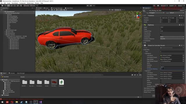 Уроки по Unity #21.1 Создание Автомобиля в Unity за 10 минут, используя готовый скрипт! смотреть онлайн