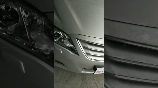 Toyota Camry 45 Bi Led installation, установили би лед линзы 3 дюйма!!!