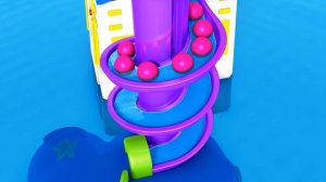 Learn Colors with Water Park Ride Slide - Colours for Children