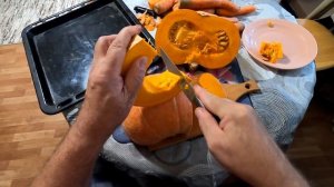 Тыква запеченная в духовке, без сахара.