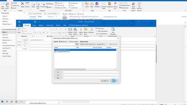 How To Change Outlook Default Email Address Book