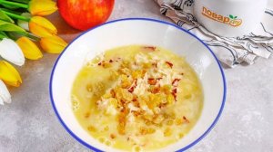 Оладьи с яблоком и изюмом