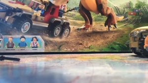 Обзор на набор про юрский период миловой лагерь побег карнотавра