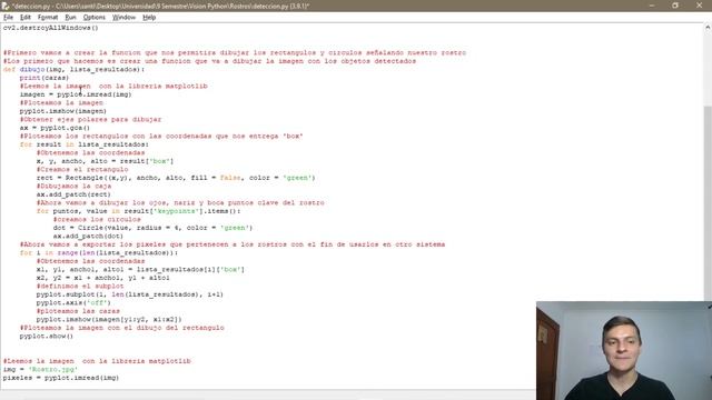 DETECCION DE ROSTROS en TIEMPO REAL con Python |Ubicación de Puntos de Referencia Facial смотреть онлайн