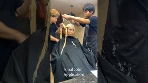 Creamy ash Blonde …….9-1 igora royal Schwarzkopf Professional