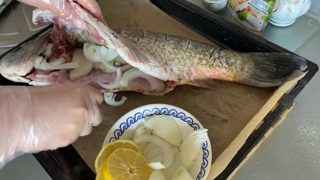 Запечённый Карп в духовке/Попробуйте Сами