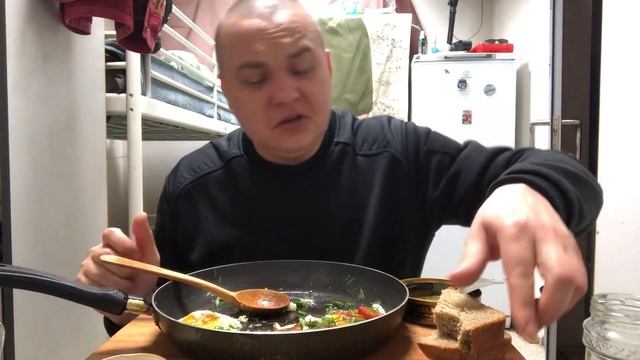 Мукбанг яичница