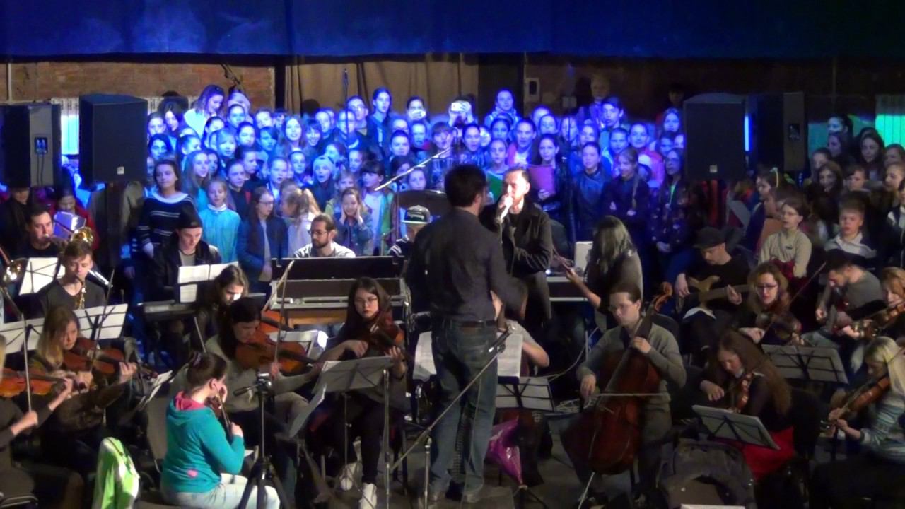 "We are the World" - Репетиция Шоу "Дети Харькова за мир" 14 мая 2017 г. смотреть онлайн