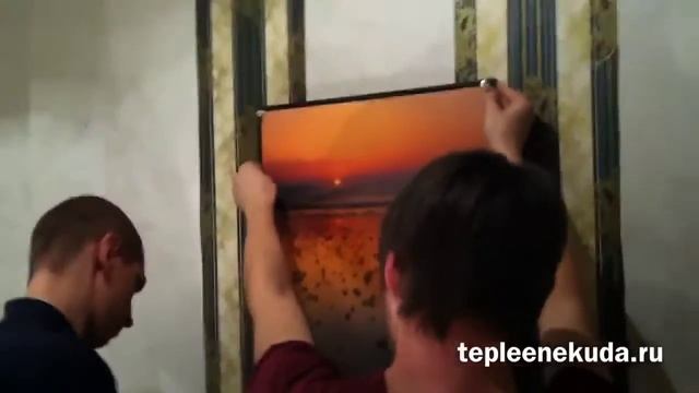 Установка обогревателя на стену. смотреть онлайн