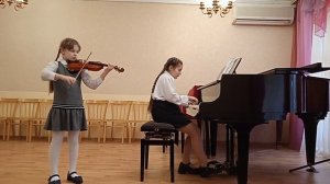 П.И.Чайковский "Старинная французская песенка" Раева Ирина (скрипка), Гайдукова Элина (фортепиано)