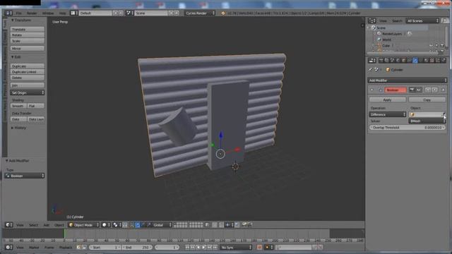 Модификатор Boolean в Blender смотреть онлайн
