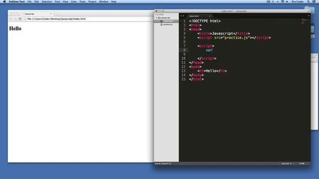 44. Ruby on rails tutorial (Client-side): Variables смотреть онлайн