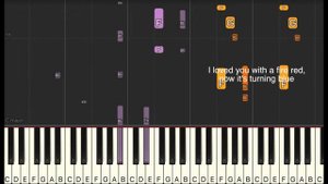 Apologize by Timbaland ft. One Republic synthesia piano tutorial | with lyrics + sheet music