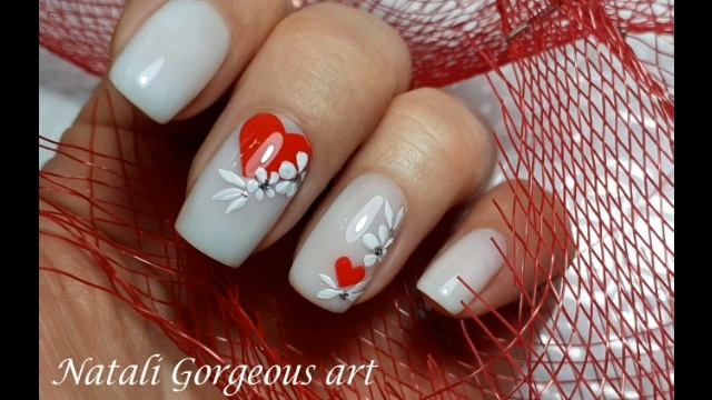 Идеи маникюра на день влюбленных.Французский,нежный,красный . смотреть онлайн