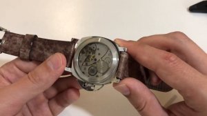 Брутальные часы с винтажным механизмом. Молния 3603 + Panerai Luminor