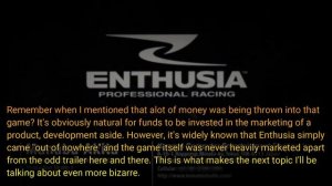 Enthusia Professional Racing | The Story Of Enthusia's Missing Producer
