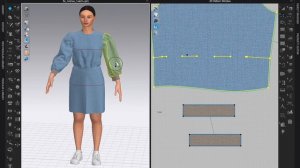 МОДЕЛИРОВАНИЕ В CLO3D: платье с острым воротником и объемными рукавами