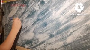 Восстанавливаем декоративное покрытие после повреждений! Все очень просто!