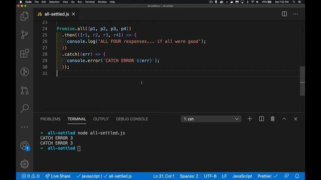 Promises and the allSettled Method смотреть онлайн