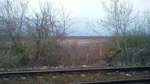 Прибытие на станцию Гавердово электропоезда ЭР2К