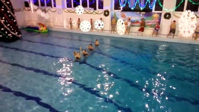 Елка на воде в СК "Ингулец" с участием моей дочери.