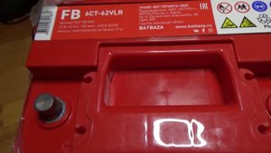 Кальциевый АКБ  FB 6СТ-62VL 620A  с обратной полярностью на ладу весту.