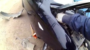 Замена крыла мондео 3. //Попал в ДТП// Все починил