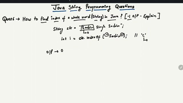How to Find Index of a Whole Word (String) in java (Hindi) | Java String Questions Series смотреть онлайн