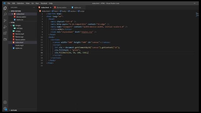 html5. Как работает canvas в html. Урок 9