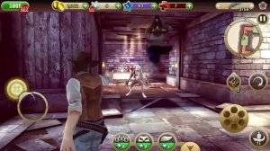 SIX-GUNS GAMEPLAY-#2 || COWBOY GAME (ANDROID-IOS) || GAME OVER