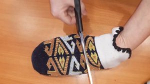 Урок 5 .Переделка-как обновить комнатные тапочки.Lesson5-how to update your indoor Slippers.