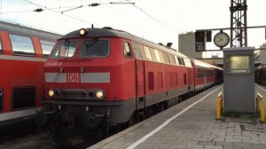 DB BR 218 Start & Abfahrt München HBf