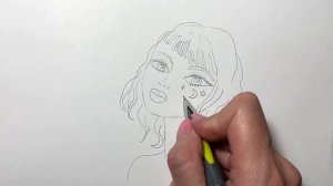 Как рисовать Лицо девушки /Рисунки для детей и начинающих/How to draw a girl face