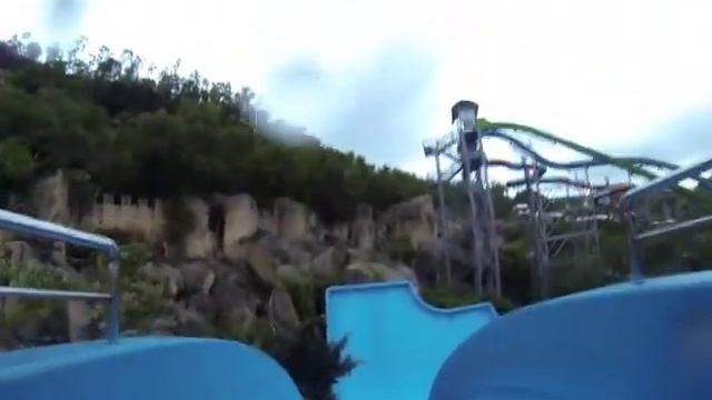 Аква парк Винперл, Вьетнам. Вторая горка, слив. смотреть онлайн