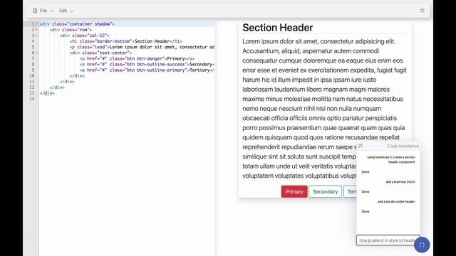 Building Bootstrap 5 Websites with AI-Powered Code Assistance | LowCodeCMS Demo