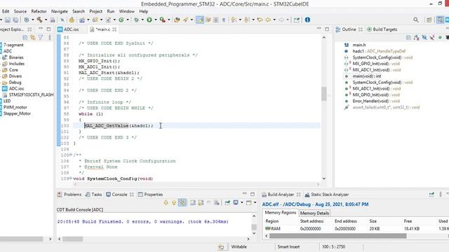 ADC Configuration in STM32F103 | Embedded Programmer смотреть онлайн