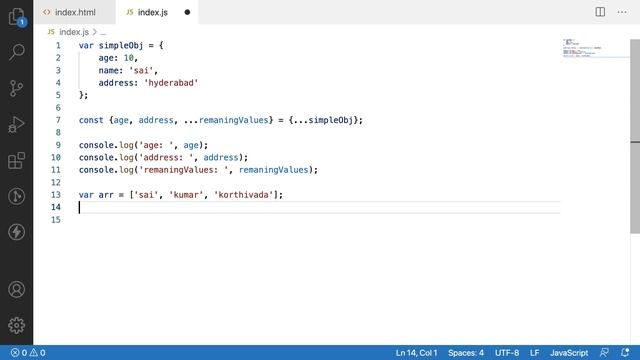 Destructuring objects in Javascript | Javascript Objects  | Part-5