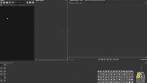 Переключение языка в программе Olive video editor и минимальная настройка рабочей области.
